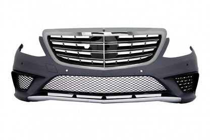 Front bumper suitable for Mercedes W222 S-Class (2013-06.2017) with grille