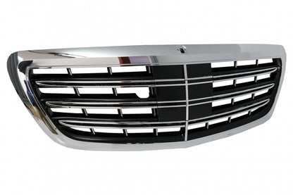 Front bumper suitable for Mercedes W222 S-Class (2013-06.2017) with grille