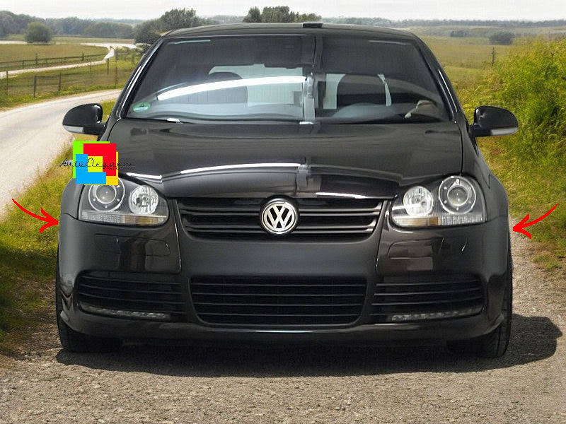 💥Paraurti anteriore adatto per VW Golf V 5 (2003-2007) Glossy Black Grill💥