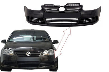 💥Paraurti anteriore adatto per VW Golf V 5 (2003-2007) Glossy Black Grill💥
