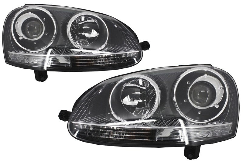 Paraurti anteriore adatto per VW Golf V 5 MK5 (2003-2007) GTI Design con fari