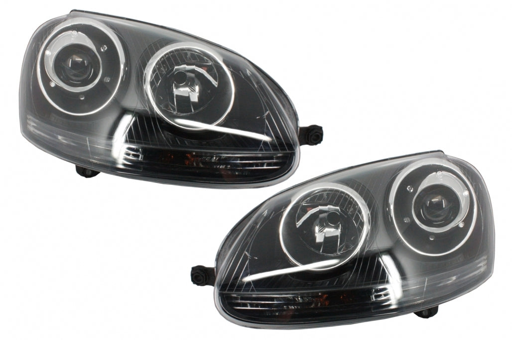 Front bumper suitable for VW Golf V 5 MK5 (2003-2007) GTI Design with headlights