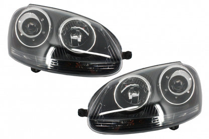 Front bumper suitable for VW Golf V 5 MK5 (2003-2007) GTI Design with headlights