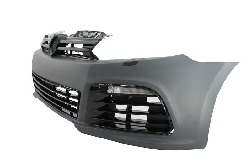 Front bumper suitable for VW Golf VI 6 (2008-2013) R20 Look with 3D LED Headlights