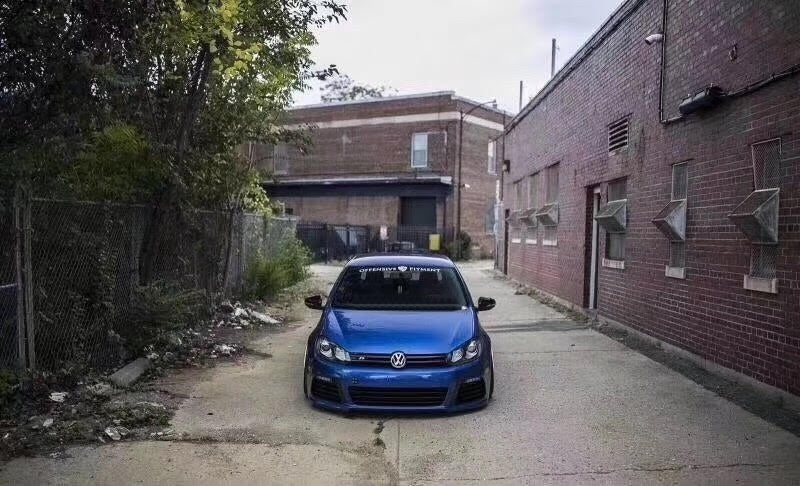 Front bumper suitable for VW Golf VI 6 (2008-2013) R20 Look with 3D LED Headlights
