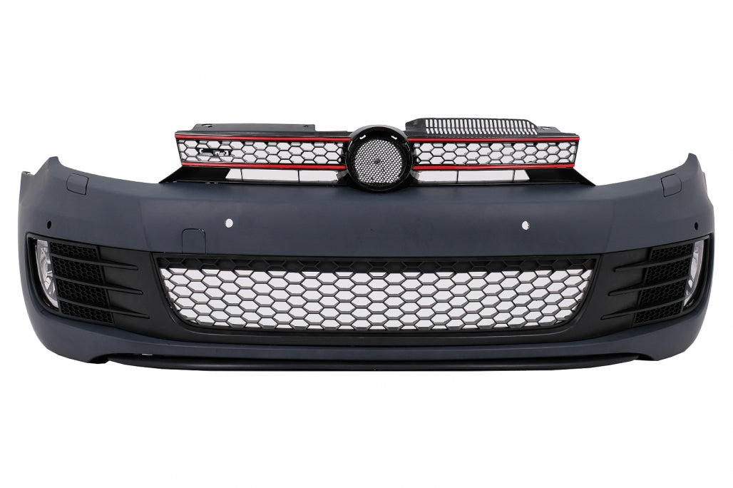 Front bumper suitable for VW Golf VI 6 (2008-2013) GTI Look with Golf 7 headlights 