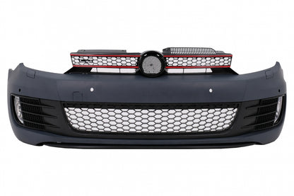 Front bumper suitable for VW Golf VI 6 (2008-2013) GTI Look with Golf 7 headlights 