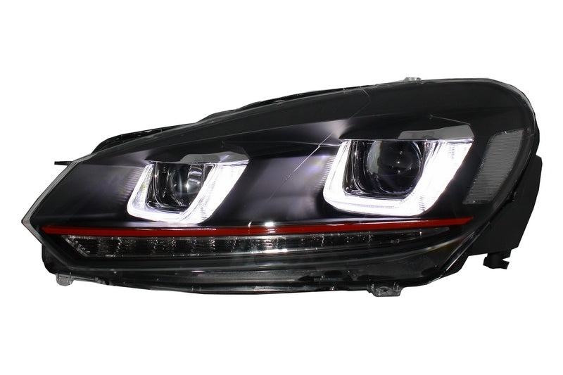 Front bumper suitable for VW Golf VI 6 (2008-2013) GTI Look with Golf 7 headlights 