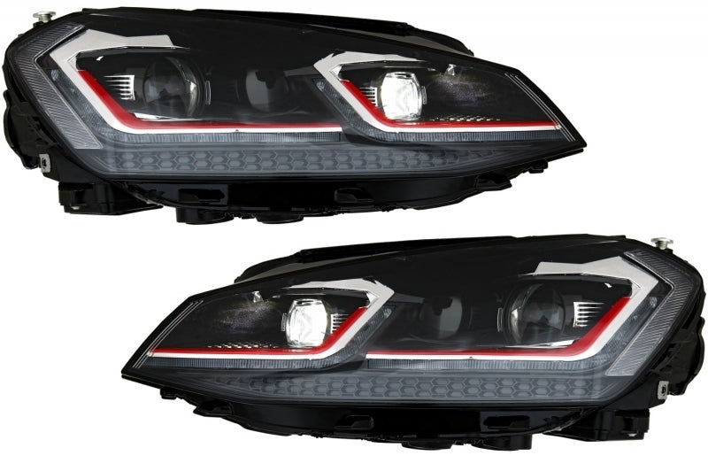 Front bumper suitable for VW Golf VII 7 5G (2013-2017) with G7.5 LED headlights 