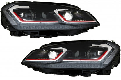 Front bumper suitable for VW Golf VII 7 5G (2013-2017) with G7.5 LED headlights 