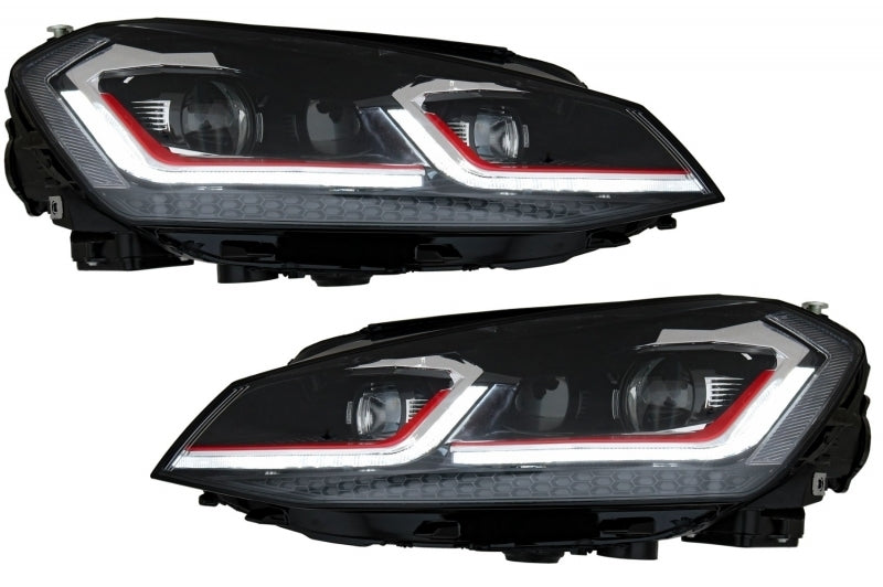Front bumper suitable for VW Golf VII 7 5G (2013-2017) with G7.5 LED headlights 