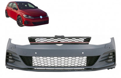 Front bumper suitable for VW Golf VII 7 5G (2013-2017) 7.5 GTI Design 