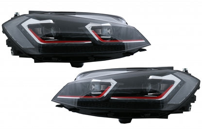 Paraurti anteriore adatto per VW Golf VII 7.5 (2017-2020) e fari anteriori a LED