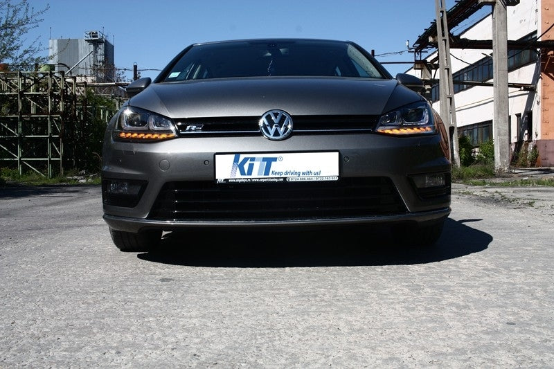 Paraurti anteriore adatto per VW Golf VII 7 (2013-2017) con fari 3D LED