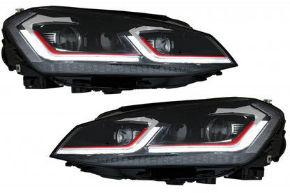 Paraurti anteriore adatto per VW Golf VII 7 (2013-2017) con fari a LED