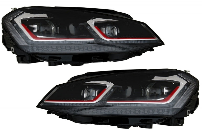 Paraurti anteriore adatto per VW Golf VII 7 (2013-2017) con fari a LED