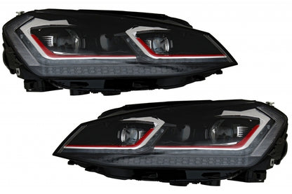 Paraurti anteriore adatto per VW Golf VII 7 (2013-2017) con fari a LED
