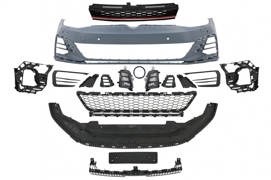 Paraurti anteriore adatto per VW Golf VII 7 (2013-2017) con fari a LED