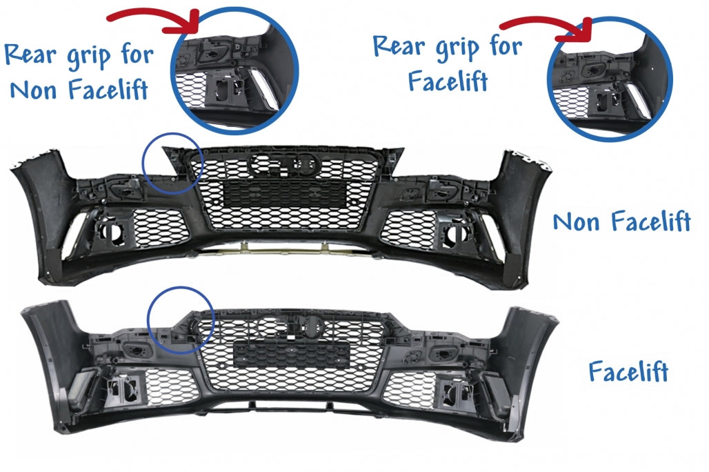 Paraurti anteriore con spoiler adatto per Audi A7 4G Pre-Facelift (2010-2014)