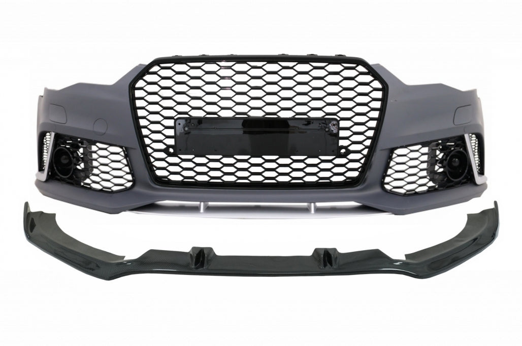 Front bumper with spoiler lip suitable for Audi A6 C7 4G (2011-2015)