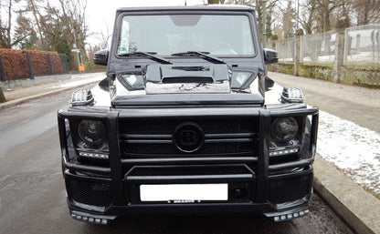 Paraurti anteriore con BullBar nero adatto per Mercedes Classe G W463 1989-2017