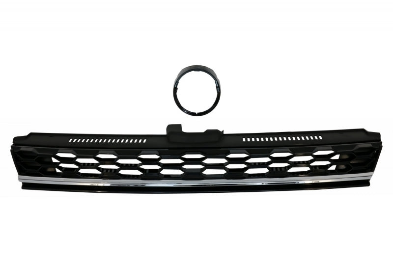 Paraurti anteriore con griglia centrale senza badge cromata adatto per VW Golf 7