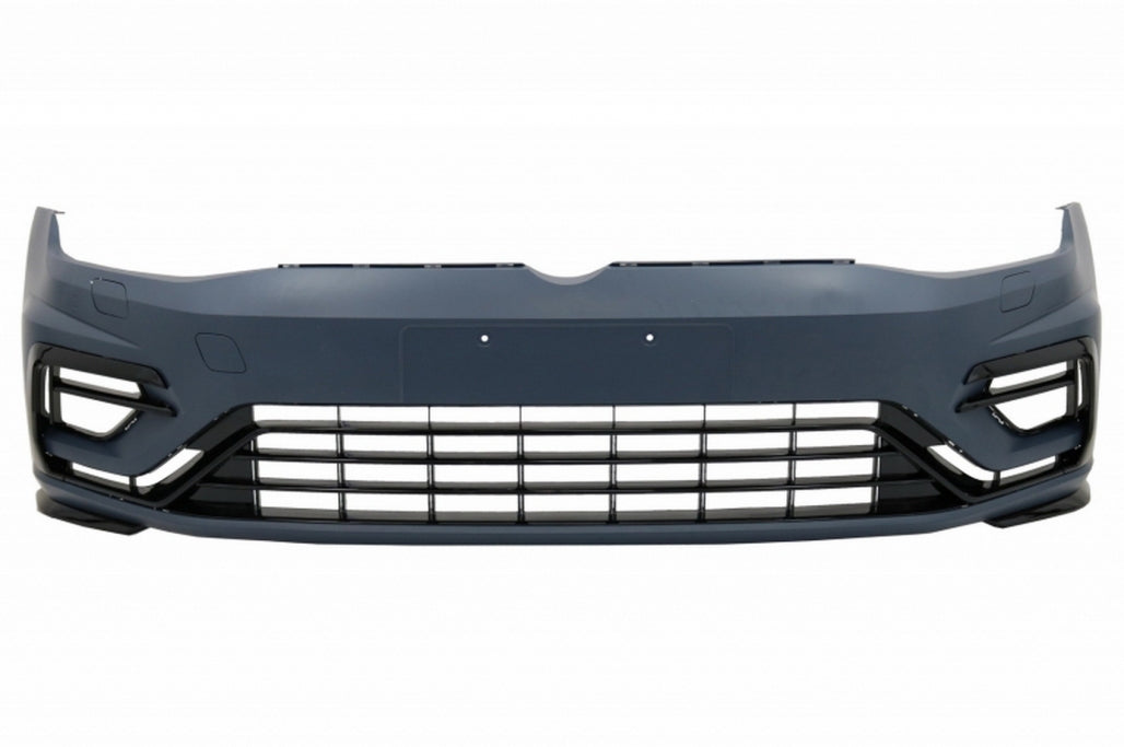 Paraurti anteriore con griglia centrale senza badge cromata adatto per VW Golf 7
