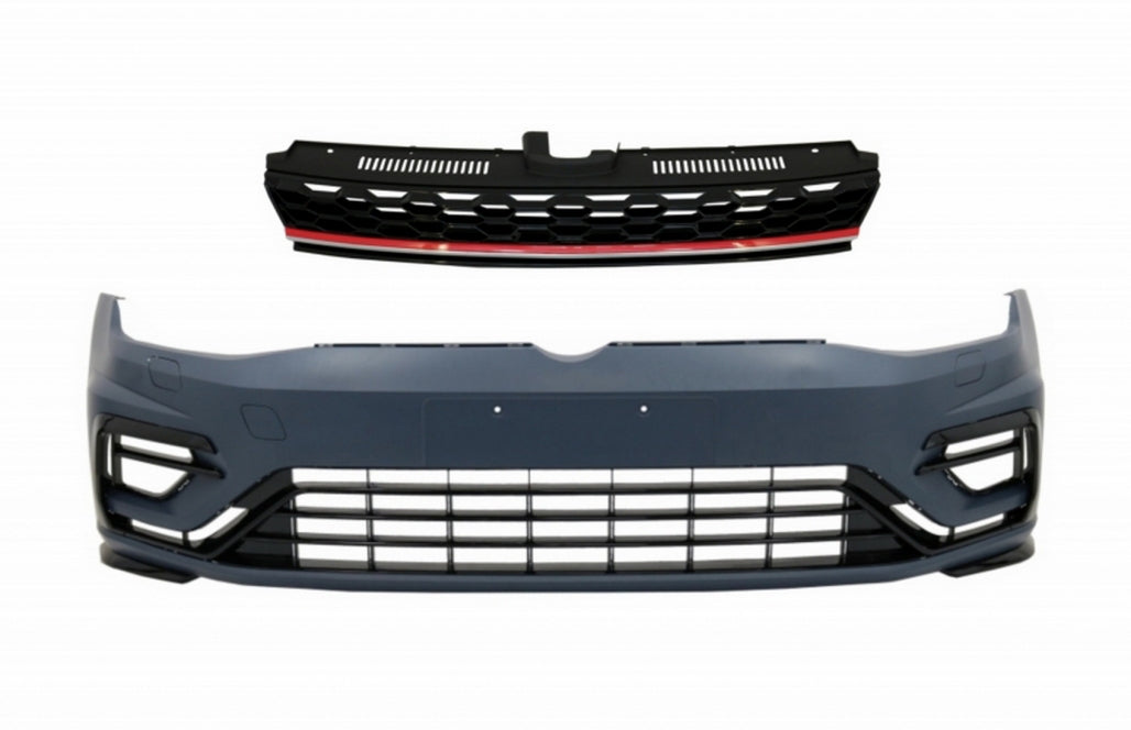Front bumper with center grille suitable for VW Golf 7.5 (2017-2020)