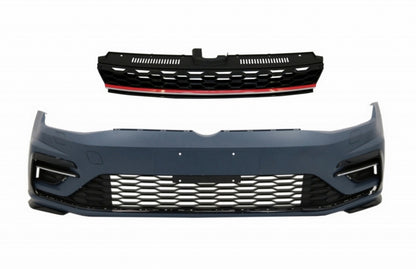 Front bumper with center grille suitable for VW Golf 7.5 (2017-2020) 