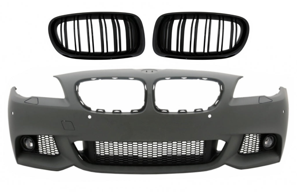 Paraurti anteriore con griglie centrali a doppio rene adatto per BMW Serie 5 F10