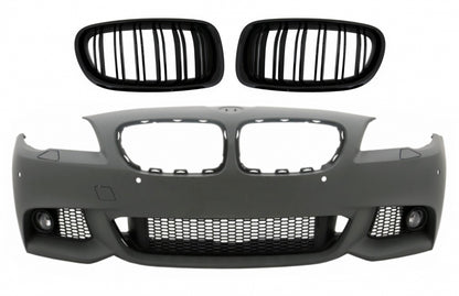 Paraurti anteriore con griglie centrali a doppio rene adatto per BMW Serie 5 F10