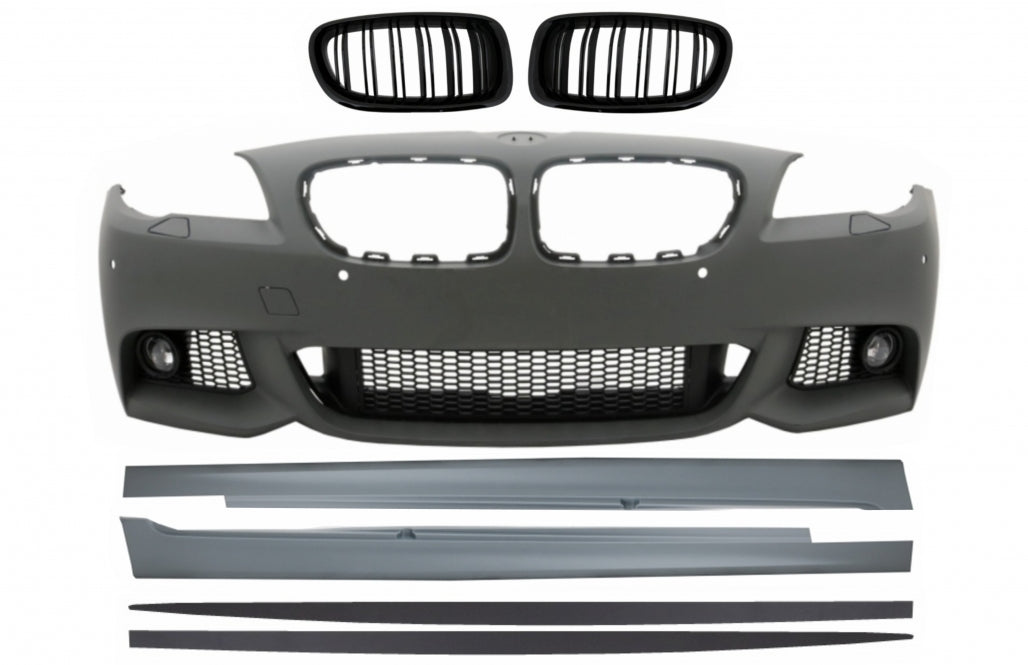 Paraurti anteriore con griglie centrali a doppio rene adatto per BMW Serie 5 F10