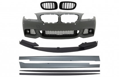 Paraurti anteriore con griglie centrali adatto per BMW Serie 5 F10 F11 Non LCI