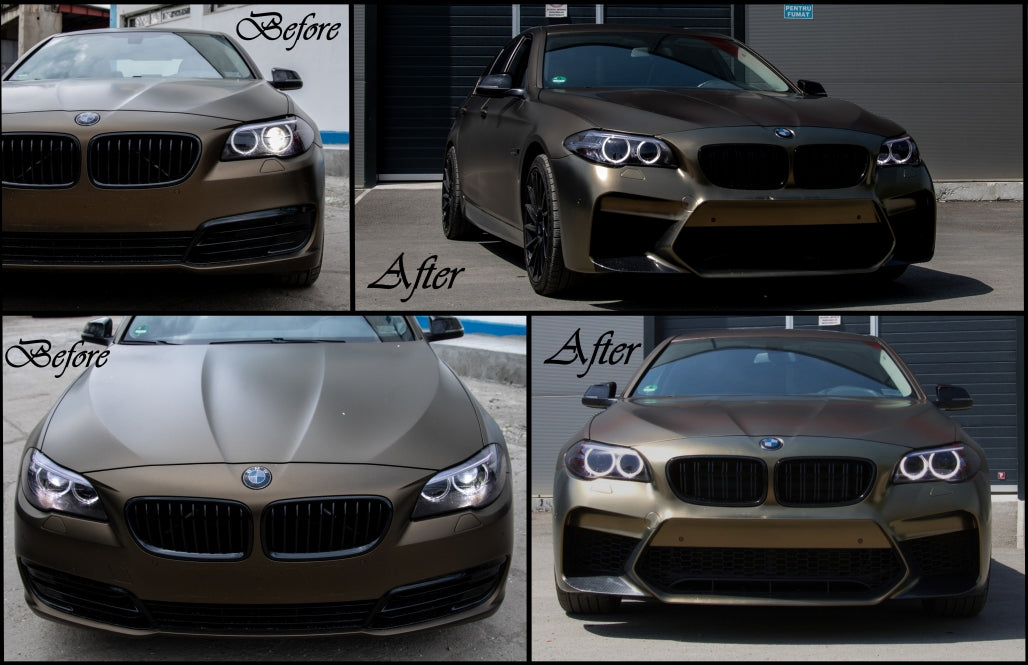 Paraurti anteriore con griglie centrali adatto per BMW Serie 5 F10 F11 2011-2017