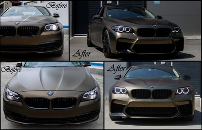 Paraurti anteriore con griglie centrali adatto per BMW Serie 5 F10 F11 2011-2017