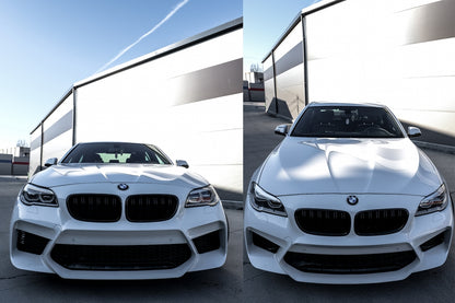 Paraurti anteriore con griglie centrali adatto per BMW Serie 5 F10 F11 2011-2017