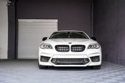 Paraurti anteriore con griglie centrali adatto per BMW Serie 5 F10 F11 2011-2017