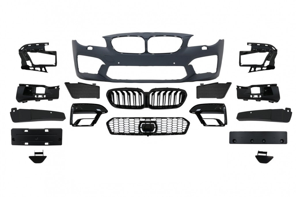 Front Bumper with Grilles Fit for BMW 5 Series F10 F11(2011-2017)
