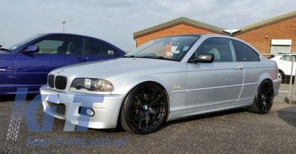Paraurti anteriore con griglie centrali adatto per BMW E46 (1998-2004)