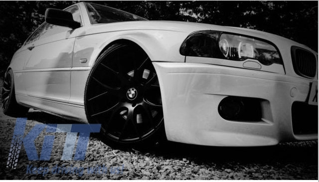 Paraurti anteriore con griglie centrali adatto per BMW E46 (1998-2004)