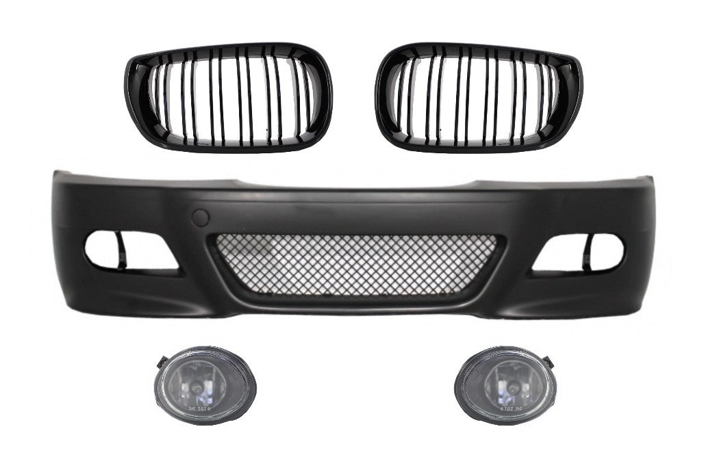 Paraurti anteriore con griglie centrali adatto per BMW E46 (1998-2004)