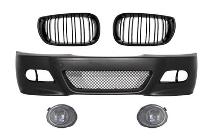 Paraurti anteriore con griglie centrali adatto per BMW E46 (1998-2004)