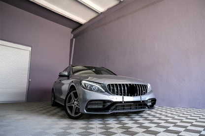 Paraurti anteriore con griglia per Mercedes Classe C W205 S205 A205 (2014-2018)