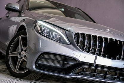Paraurti anteriore con griglia per Mercedes Classe C W205 S205 A205 (2014-2018)