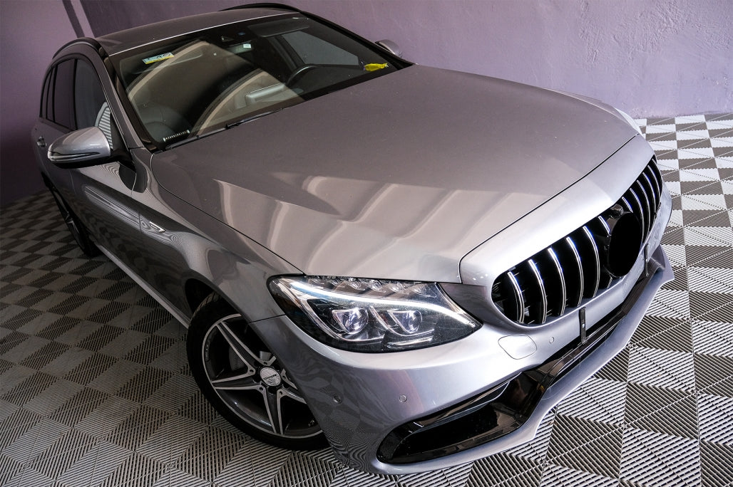 Paraurti anteriore con griglia per Mercedes Classe C W205 S205 A205 (2014-2018)
