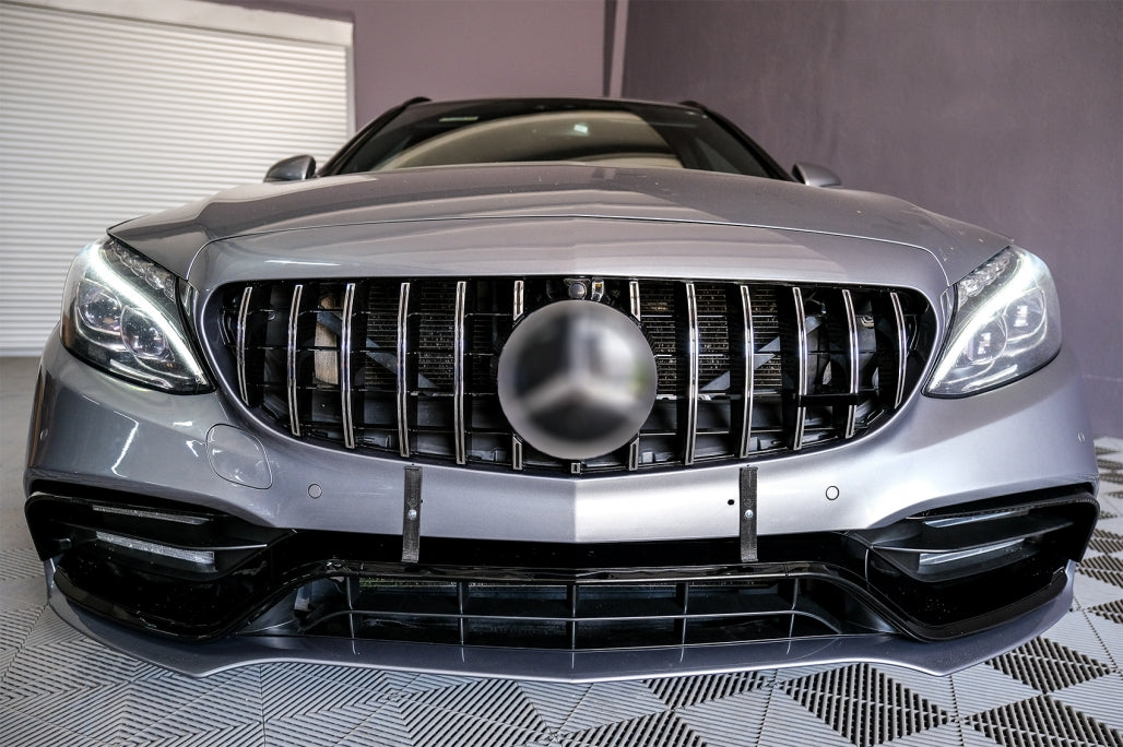 Paraurti anteriore con griglia per Mercedes Classe C W205 S205 A205 (2014-2018)