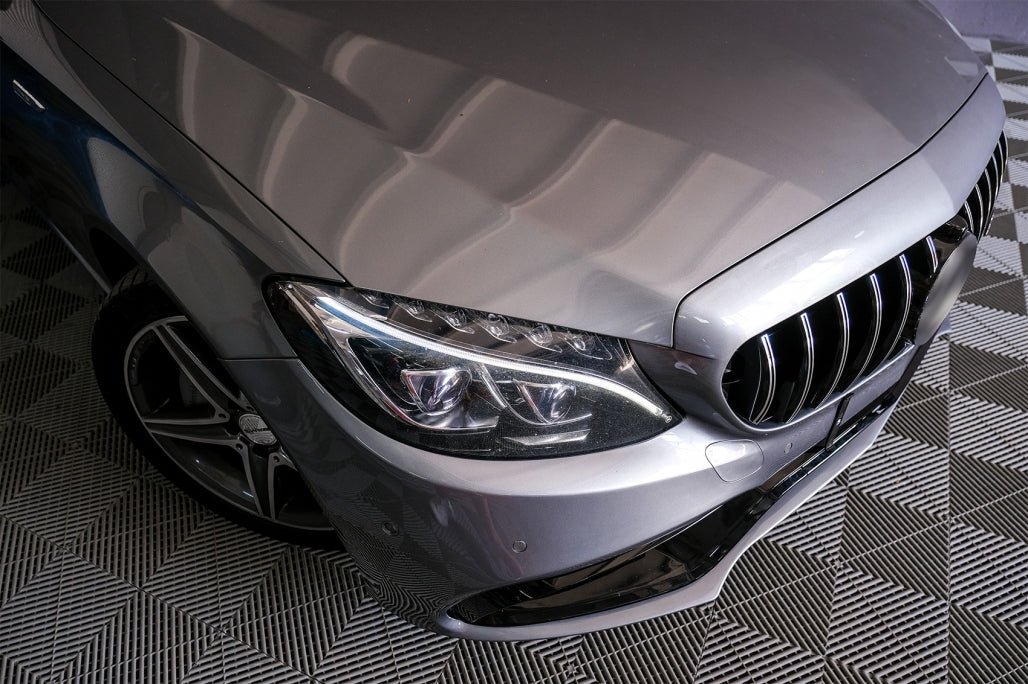 Paraurti anteriore con griglia per Mercedes Classe C W205 S205 A205 (2014-2018)