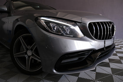 Paraurti anteriore con griglia per Mercedes Classe C W205 S205 A205 (2014-2018)