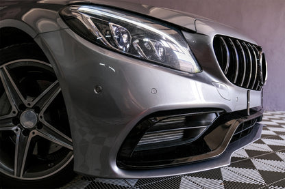 Paraurti anteriore con griglia per Mercedes Classe C W205 S205 A205 (2014-2018)