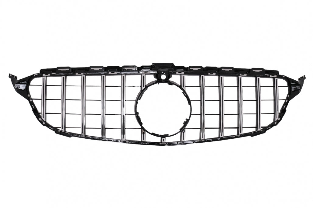 Paraurti anteriore con griglia per Mercedes Classe C W205 S205 A205 (2014-2018)